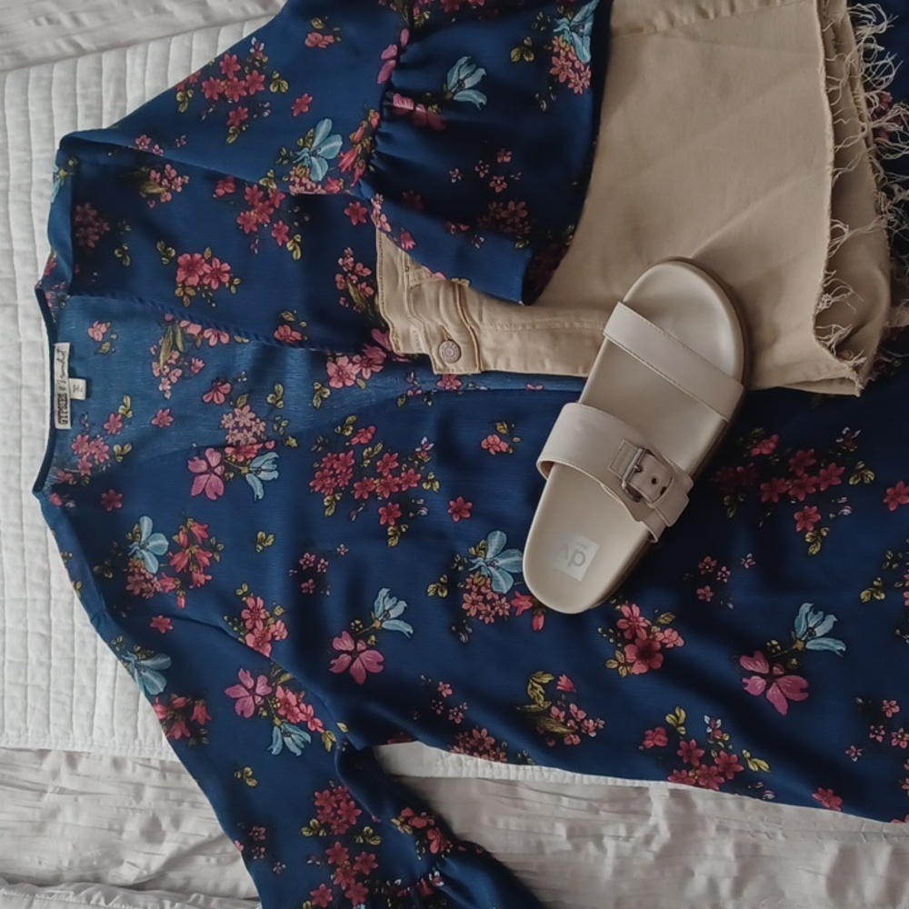 Kimono short bell sleeve top. Gypsies and moondust woman Size XL